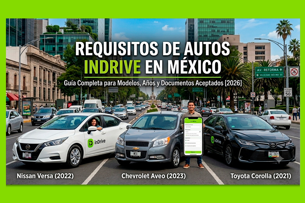 Lista Completa de Autos Aceptados en Indrive 2026 (México)