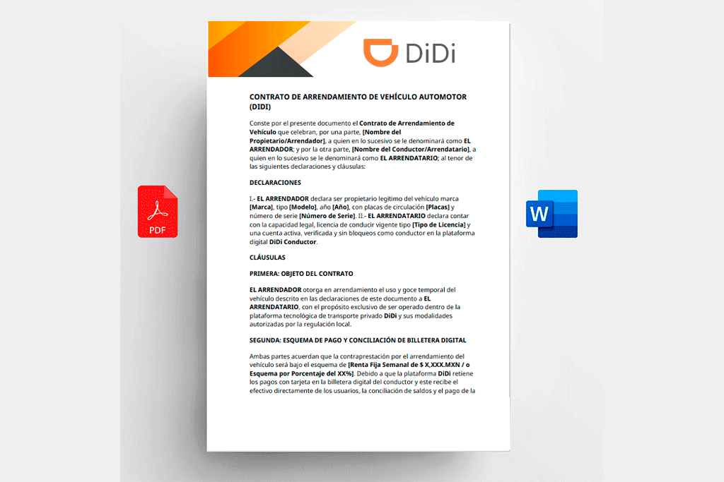 Contrato de Arrendamiento DiDi
