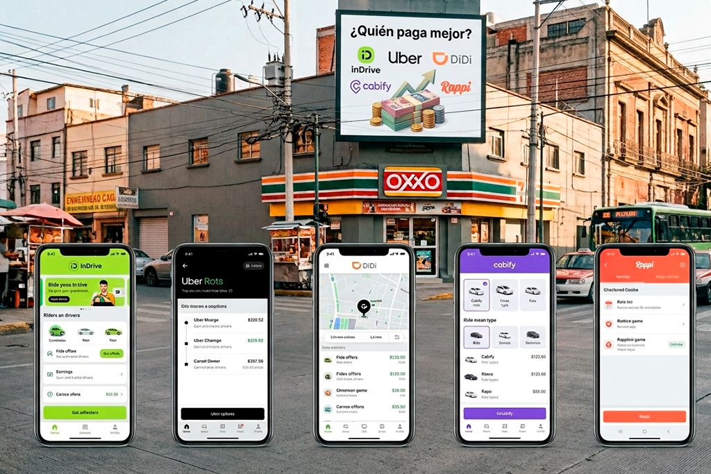 Qué plataforma de transporte paga más a sus conductores en México