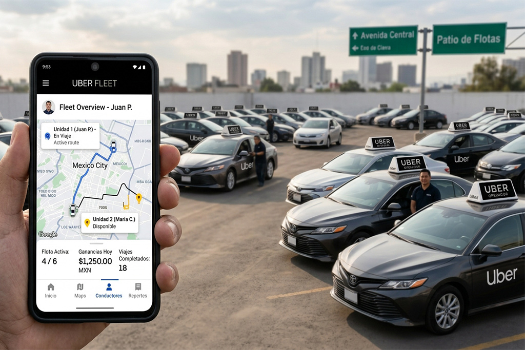 App Uber Fleet para socios de flotilla